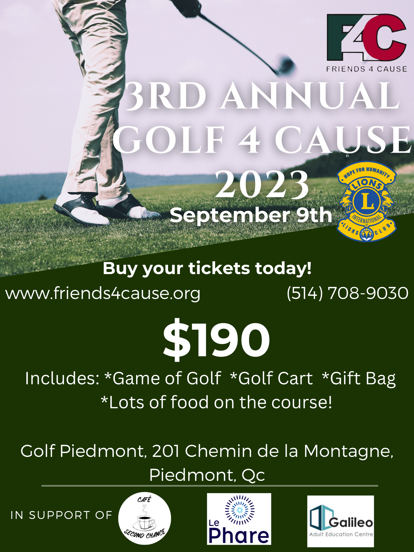 Golf 4 Cause Individual Ticket