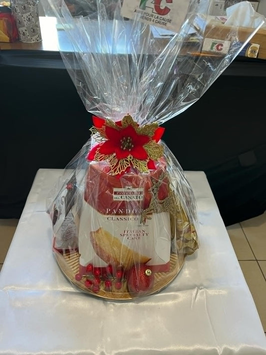 Plated Gold Christmas Basket
