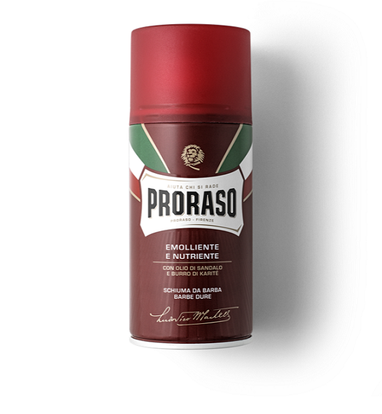 PRORASO SHAVING FOAM SANDALWOOD & SHEA BUTTER