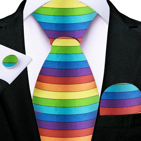 Skinny Rainbow Tie